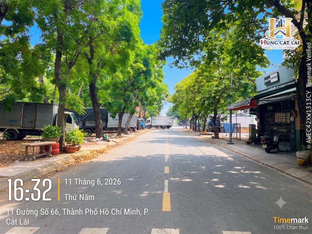 Hùng cát lái  bán lô sổ đỏ 100m2 mt đường đôi công viên rộng 48m, đông bắc, shr, giá chỉ 85 tr/m2