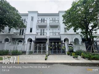 Bán nhà phố cao cấp sol villas cát lái  dt 120m2  có sẵn hđ thuê 25tr  shr  giá 16.5 tỷ