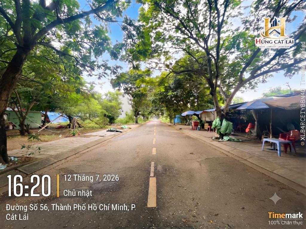 Bán lô sổ đỏ 2 mt đường liên cảng rộng 60m và 12m, khu c4  05, 6x20m (120m2), giá chỉ 77 triệu/m2.