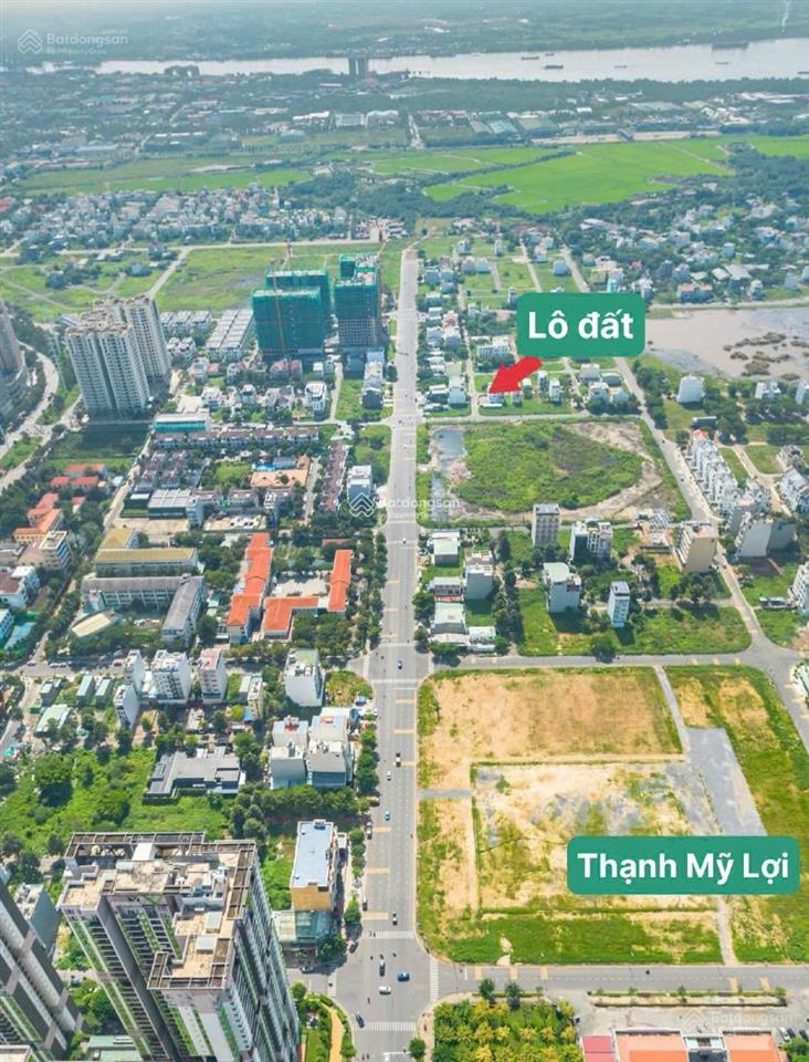 Bán nền đất lô góc hai mặt tiền đường dự án phú nhuận, phường thạnh mỹ lợi quận 2 cũ