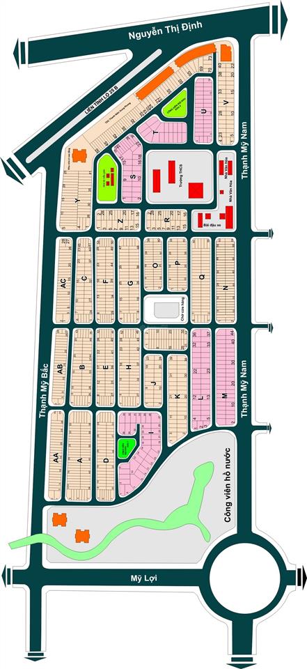Bán nhà kdc số 1, thạnh mỹ lợi, quận 2 (6x15,45m) sổ hồng, giá 15,5 tỷ