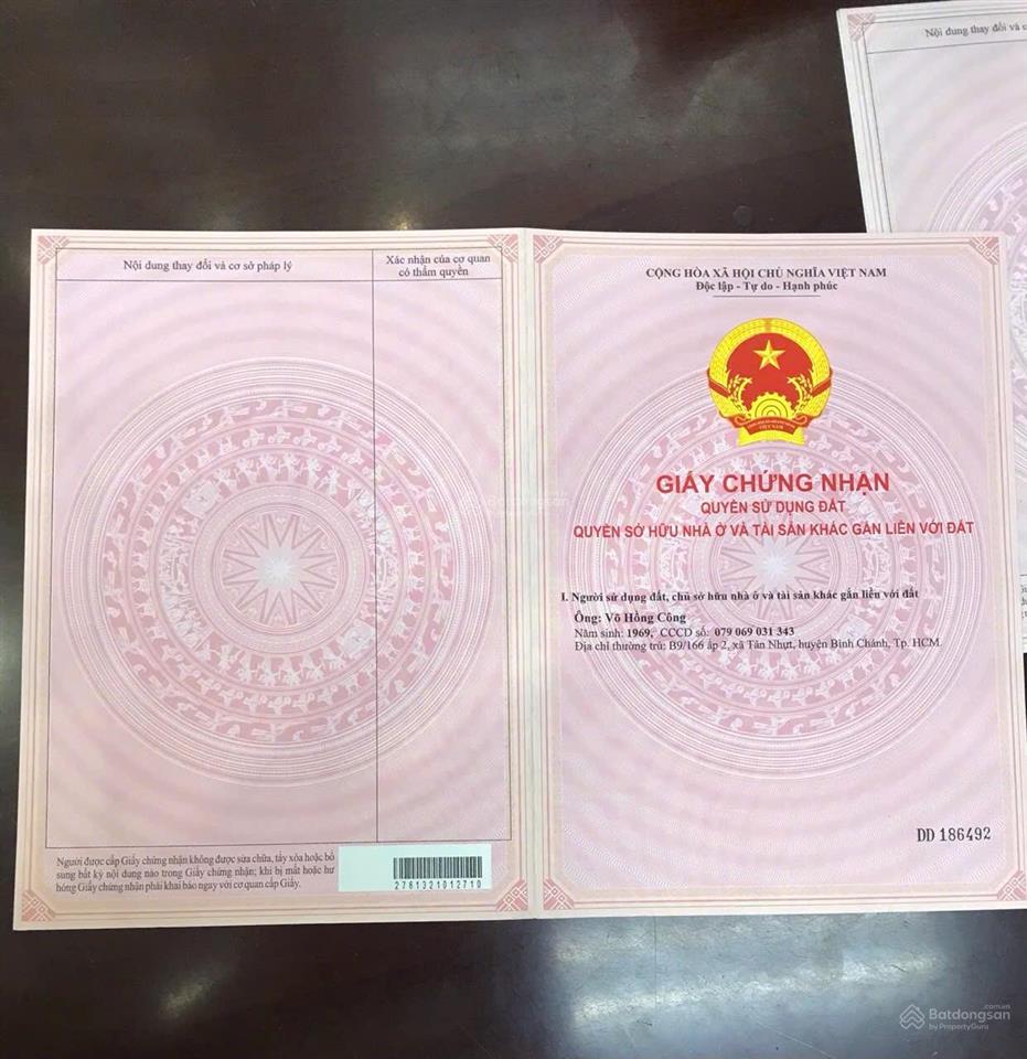 Cần bán 500m đất mt trương văn đa, tân nhựt thuận lợi làm nhà vườn