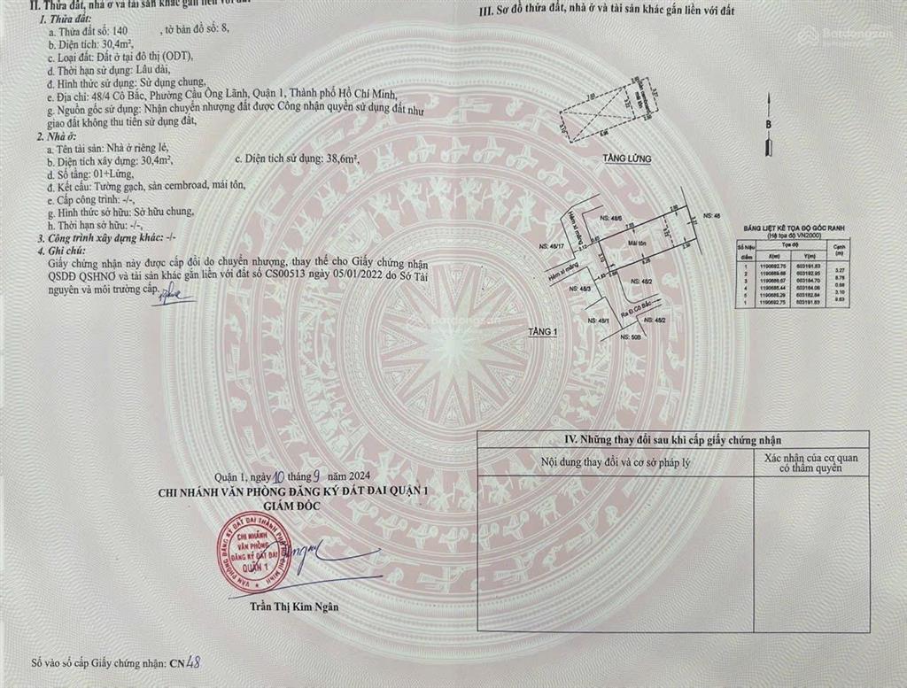 Cần tiền bán gấp căn nhà cấp 4 tại cô giang từ 5.2 xuống 4.3 tỷ