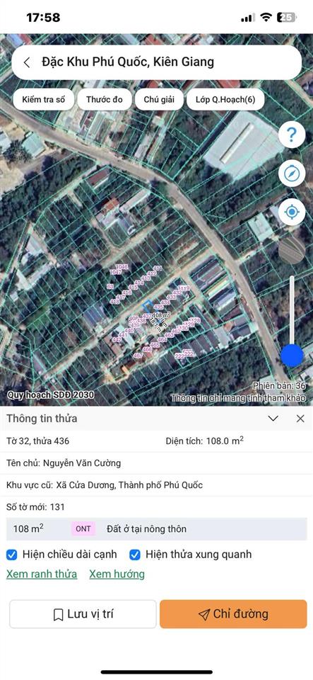 Bán đất 108m2 tại ocea land 3, 1,38 tỷ, xã cửa dương, phú quốc