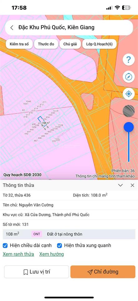 Bán đất 108m2 tại ocea land 3, 1,38 tỷ, xã cửa dương, phú quốc