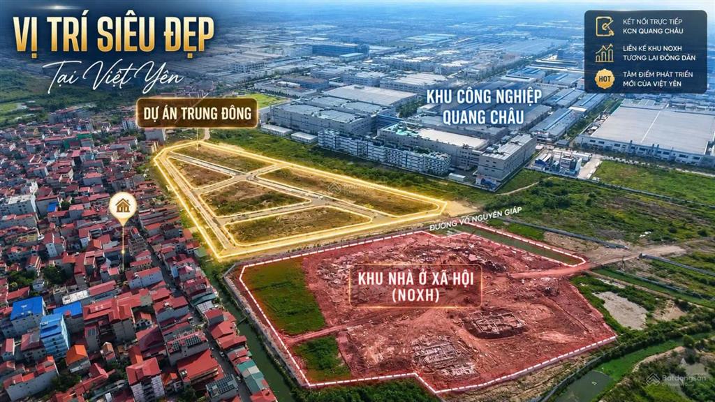 Bán đất nền dự án trung đồng cennexus việt yên