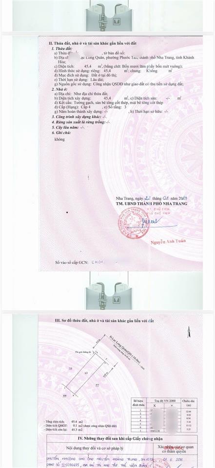 Cần tiền bán nhanh căn nhà 3,5 tầng, mt đường lạc long quân, 45,4m2, 4pn, giá 6,9 tỷ