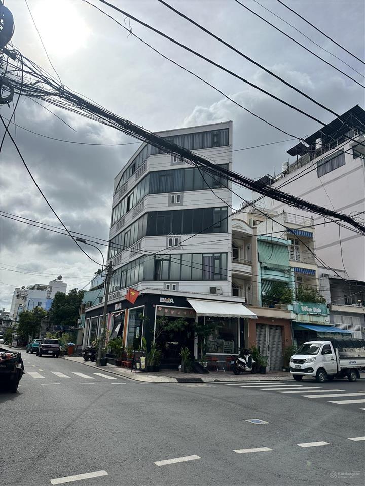 Mặt tiền đặng thúc liêng, quận 8  lô góc ngang 7m  thang máy  dòng tiền 60 triệu