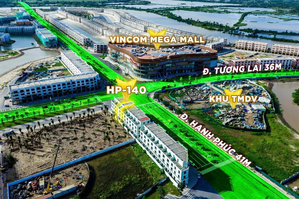 Bán căn shophouse hp140 đẹp nhất dự án, đối diện vincom, vinschool (có hợp đồng thuê lâu dài)