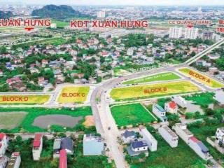 Bán lô view công viên 100m2, tp thanh hóa, chỉ hơn 2 tỷ sau kđt xuân hưng, chung cư quảng thắng