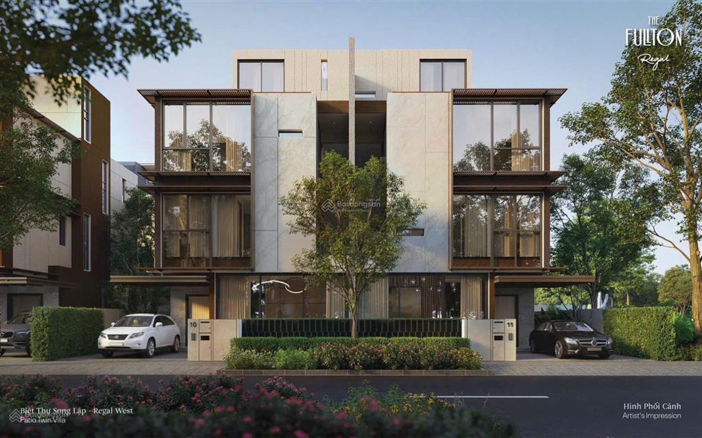 Bán bt song lập fullton capital 180m², giá 168tr/m², ưu đãi booking 600tr, hỗ trợ 70%/24 tháng