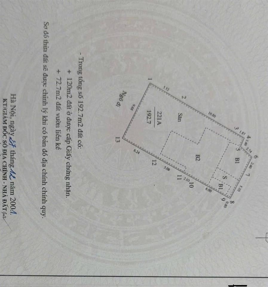 Bán CC mini Kim Ngưu, Thanh Lương, 24 tỷ VND, 193m2, giá cực chất