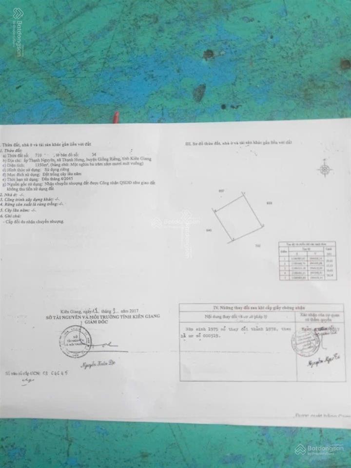 Bán đất tại ấp thạnh nguyên, 5,5 tỷ, 11000m2, pháp lý đầy đủ, chính chủ uy tín