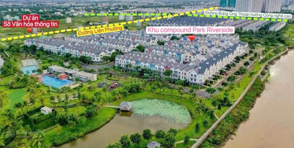 [ chính chủ ] cần bán nhà phố liền kề căn góc tại dự án compound park riverside quận 9  12 tỷ