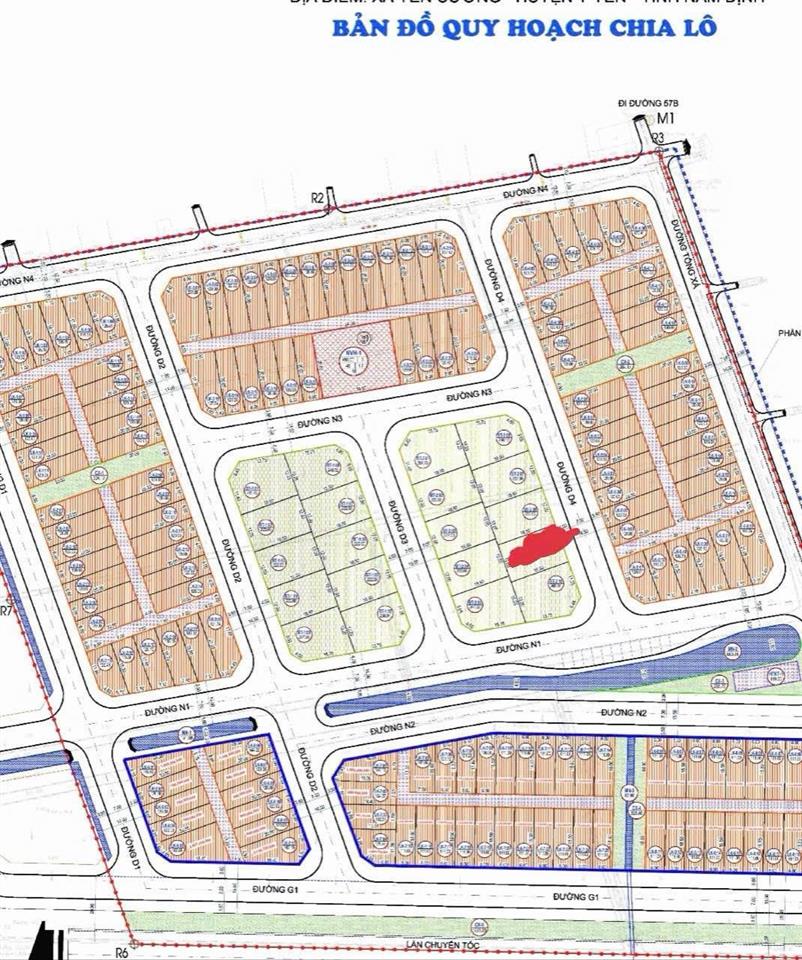Chính chủ bán lô đất biệt thự siêu vip, đấu giá yên cường, ý yên, nam định  dt 222m2 mặt tiền 12m