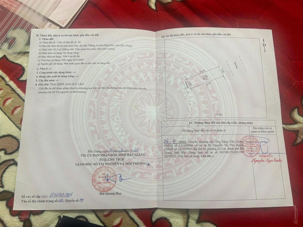 Chỉ với 2.6 tỷ sở hữu ngay đất nền dự án kđt tnr thắng city