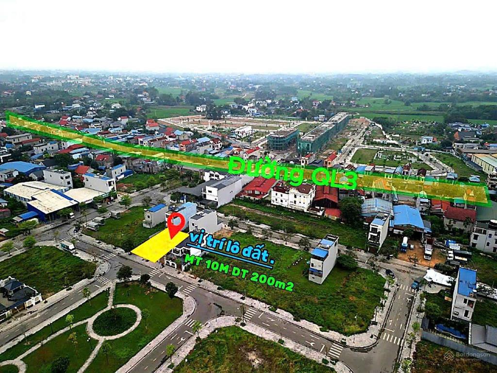 Chỉ 3.3 tỷ sở hữu ngay lô biệt thự (dt 200m2)  khu dân giàu vinaconex phổ yên