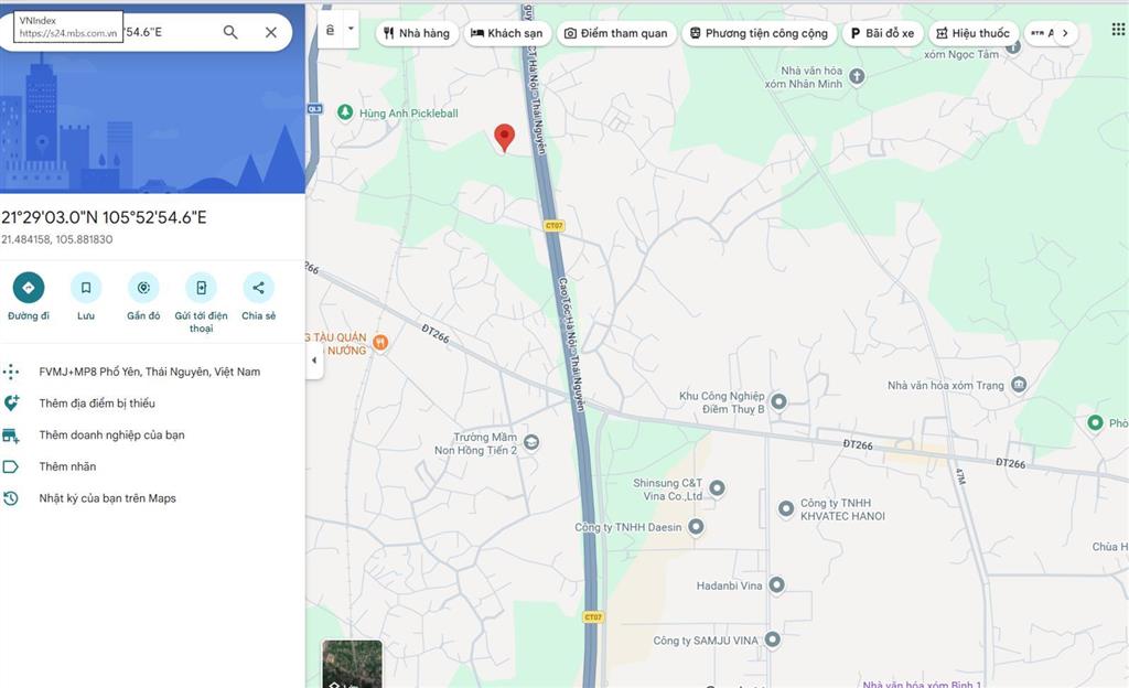 Đất nền hồng tiến chỉ 670 triệu, gần ngã ba giao sông sông  sam sung  điềm thụy