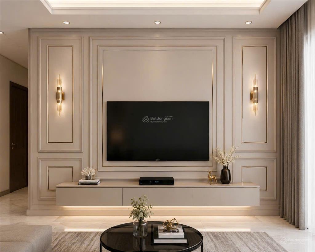 Cho thuê lâu dài căn 2 ngủ full đồ đẹp tầng trung view ngoài dự án chung cư diamond crown hải phòng