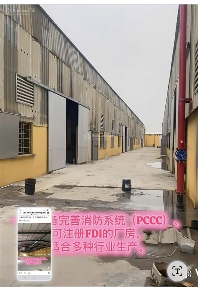 Cho thuê xưởng khuôn viên 6000m2 gia lộc, hải dương cũ