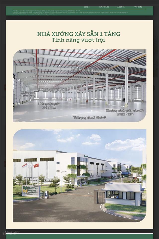 Cho thuê xưởng 7300m2 khu công nghiệp hưng yên