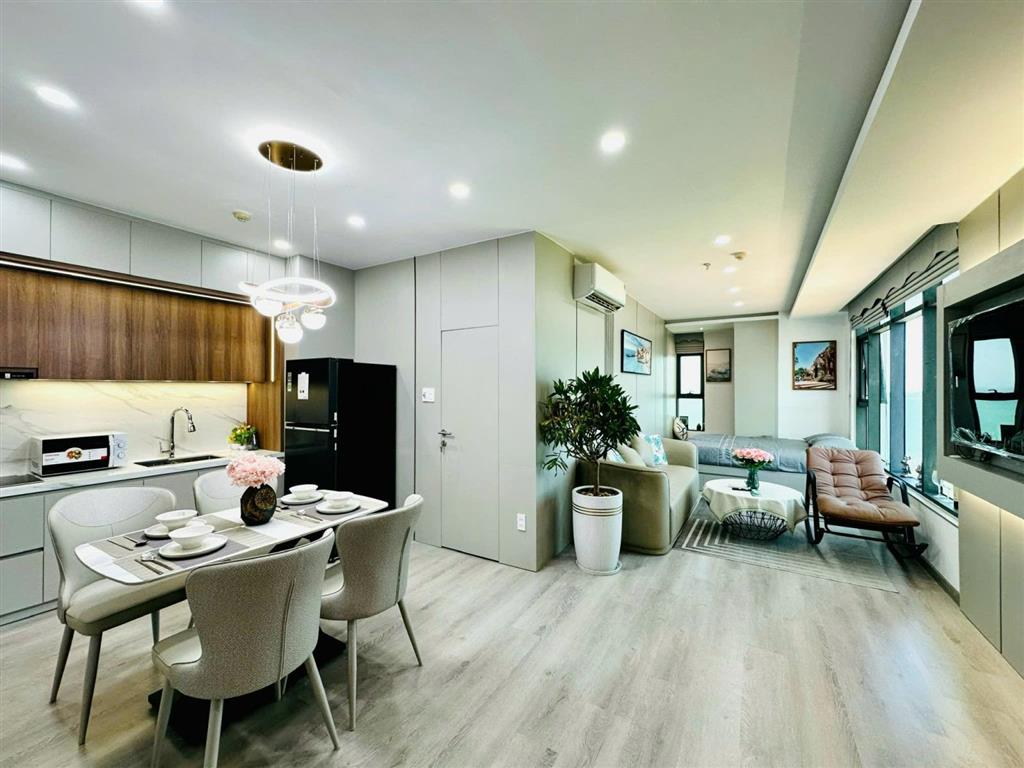 Đặc biệt  căn góc view biển đẹp xuất sắc, 45m2, nội thất đẹp, cho thuê 20tr/th