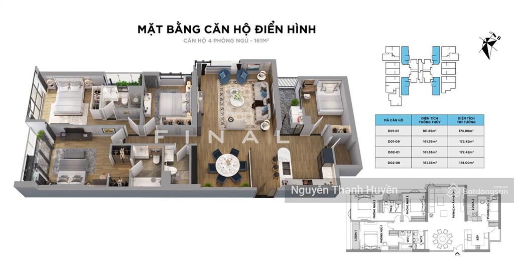 Bán căn hộ diện tích rộng trục góc 2 mặt thoáng tại brg diamond residence  trung tâm thanh xuân