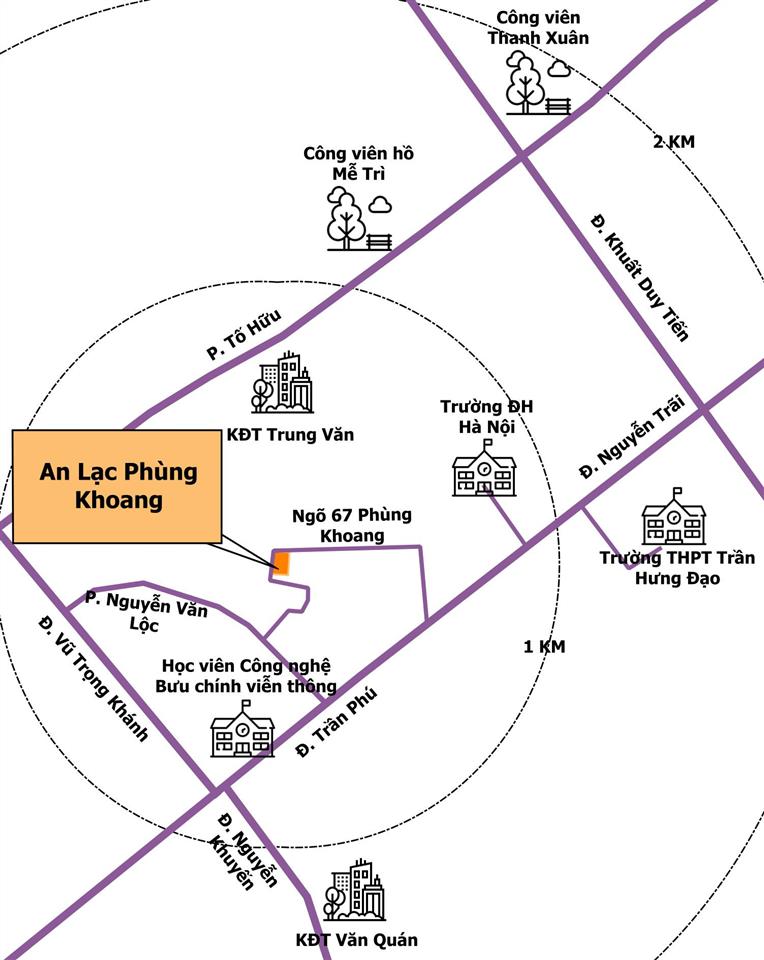 Bán căn hộ 3pn 143m² diện tích rộng chung cư an lạc phùng khoang  trung văn