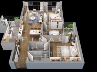 Chính chủ cần bán căn hộ 107m2 dự án brg diamond lê văn lương đã làm full nội thất tầng đẹp