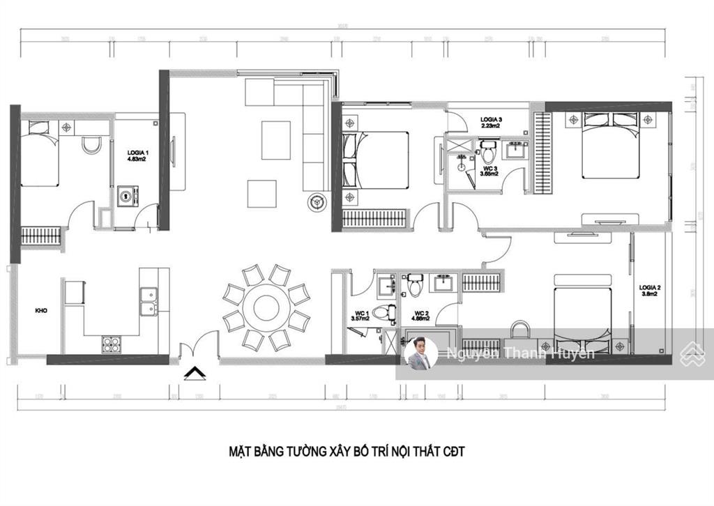 Tôi thiện chí bán lại căn hộ góc 4pn dt 161m2 brg diamond residence lê văn lương tầng vip hướng đn