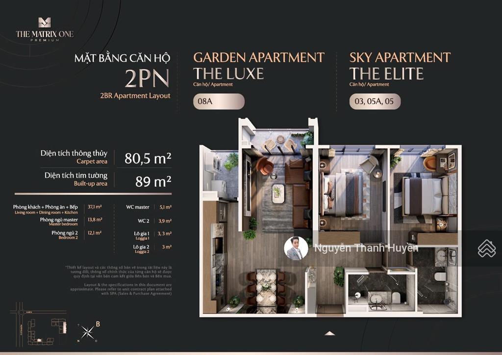 Bán căn hoa hậu 2pn trục đẹp gđ2 the matrix one premium view pháo hoa tầng vip