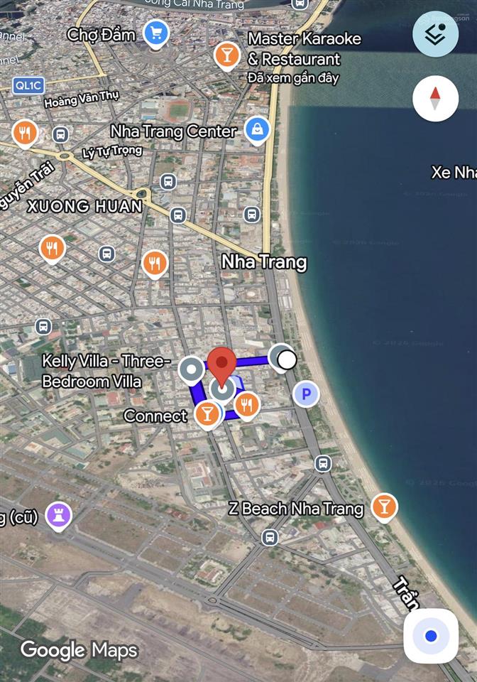 Bán đất 91,4m2 sẵn nhà nhỏ gần biển khu hùng vương, biệt thự, lộc thọ nha trang. hàng đẹp hiếm có.