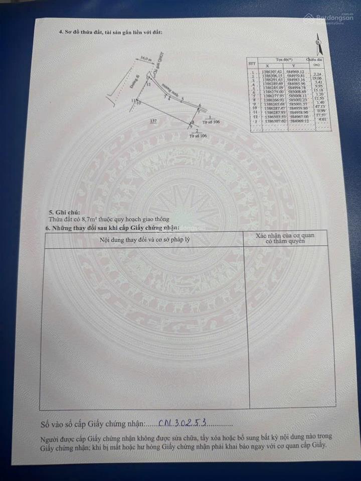 Bán 774,5m2 đất thổ cư đẹp gần khu công nghiệp ninh xuân, ninh hoà.