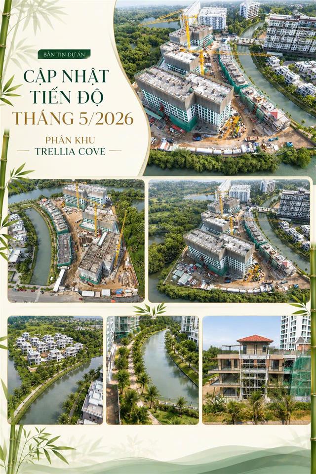 Bán căn hộ góc view sông 3pn trellia cove  mizuki park, chiết khấu đến 13,5%