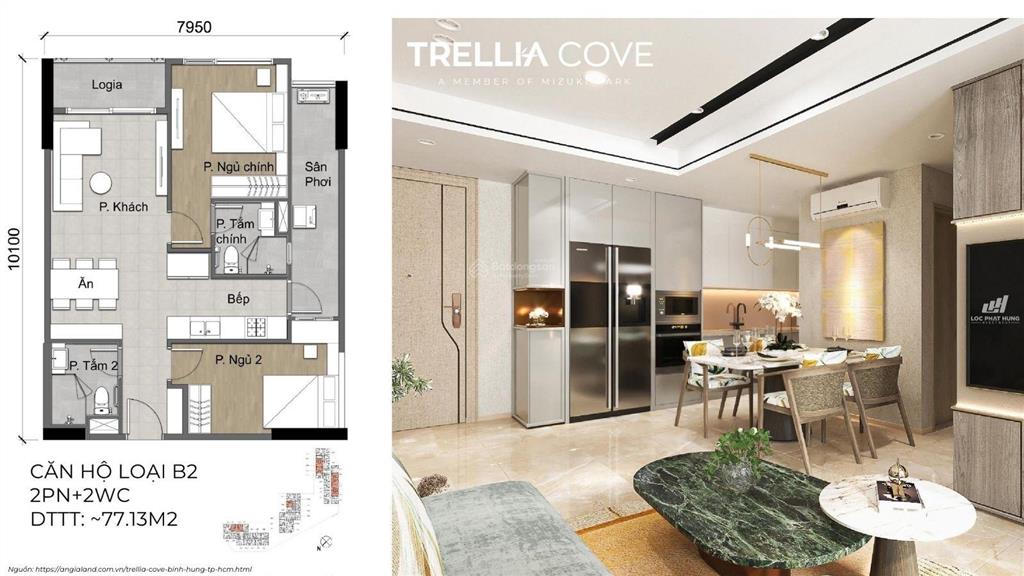 Chỉ từ 500tr ký hđmb sở hữu căn hộ nhật bản trellia cove ven sông