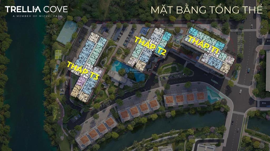 Hàng đẹp trellia cove từ cđt nam long 2pn 2wc 72m² chỉ 5 tỷ, trả góp 2 năm 0% lãi suất