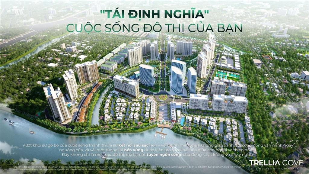 Hàng đẹp trellia cove từ cđt nam long 2pn 2wc 72m² chỉ 5 tỷ, trả góp 2 năm 0% lãi suất