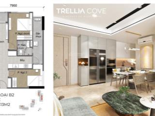 Hàng đẹp trellia cove từ cđt nam long 2pn 2wc 72m² chỉ 5 tỷ, trả góp 2 năm 0% lãi suất