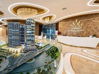 Cho thuê cc mini 2pn, 2wc, 87m2 tại golden crown hải phòng, giá tốt