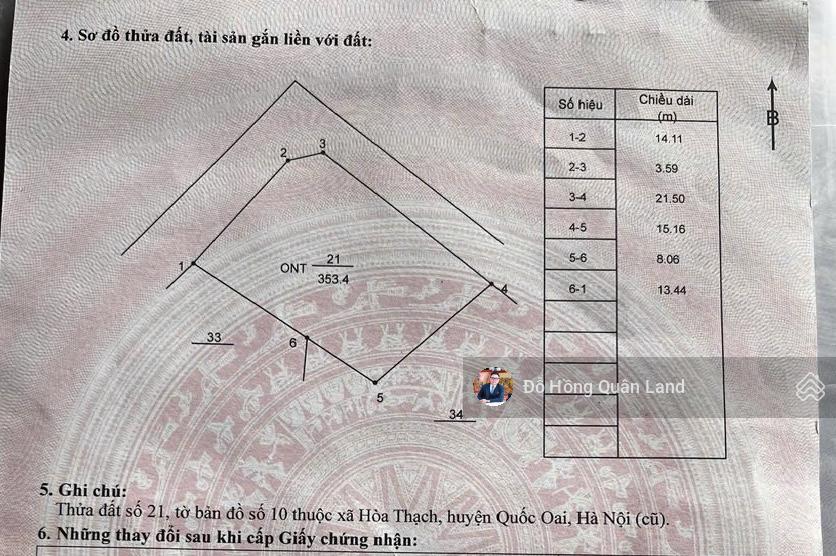 Bán lô góc giá f0 sổ 355m2 có 240m2 thổ cư phú cát lõi cnc hòa lạc, gần nhiều trường đh, fpt