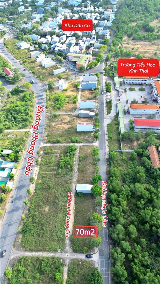 Lô đất 70m2 ngang 5m, có 2 mặt tiền siêu đẹp tđc đất lành