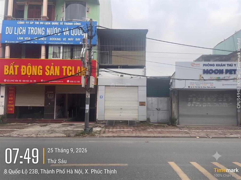 (chính chủ) bán nhà 90m2 tại mặt đường ql 23b số 8 vân trì  xã phúc thịnh  hà nội