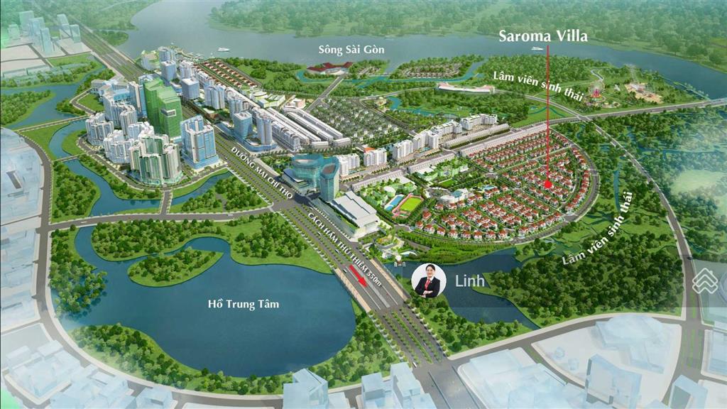 Hàng vvip limited  bán biệt thự compound sinh thái saroma villa diện tích lớn