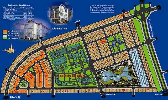 Bán đất tại khu đô thị số 3 điện nam điện ngọc, giá 6,7 tỷ, 250m2, mặt đường lớn 34m
