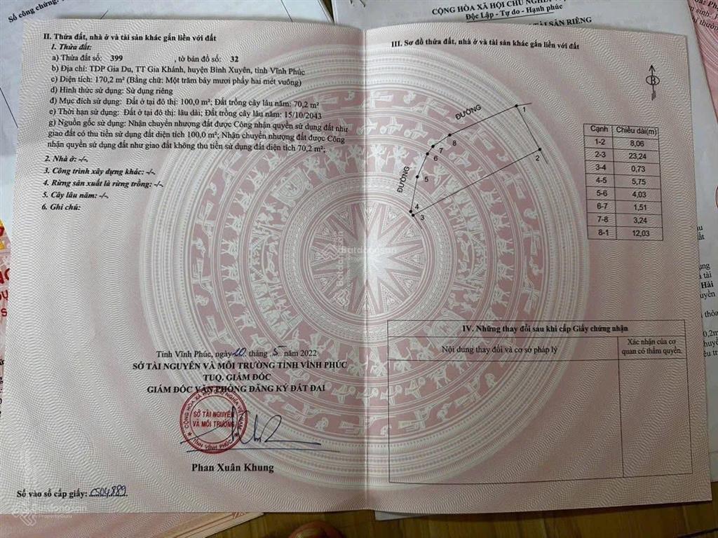 Bán lô góc, tặng nhà c4 tại tdp gia du, giá tốt 2tỷ2xx vnd, 170m2, 1pn, 1wc