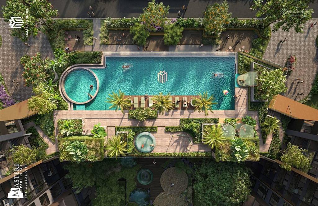 Bán gấp căn 1pn 54.8m2 masteri park place (ct5), view nội khu bơi, lỗ 500 triệu, 7 tỷ 050 all in