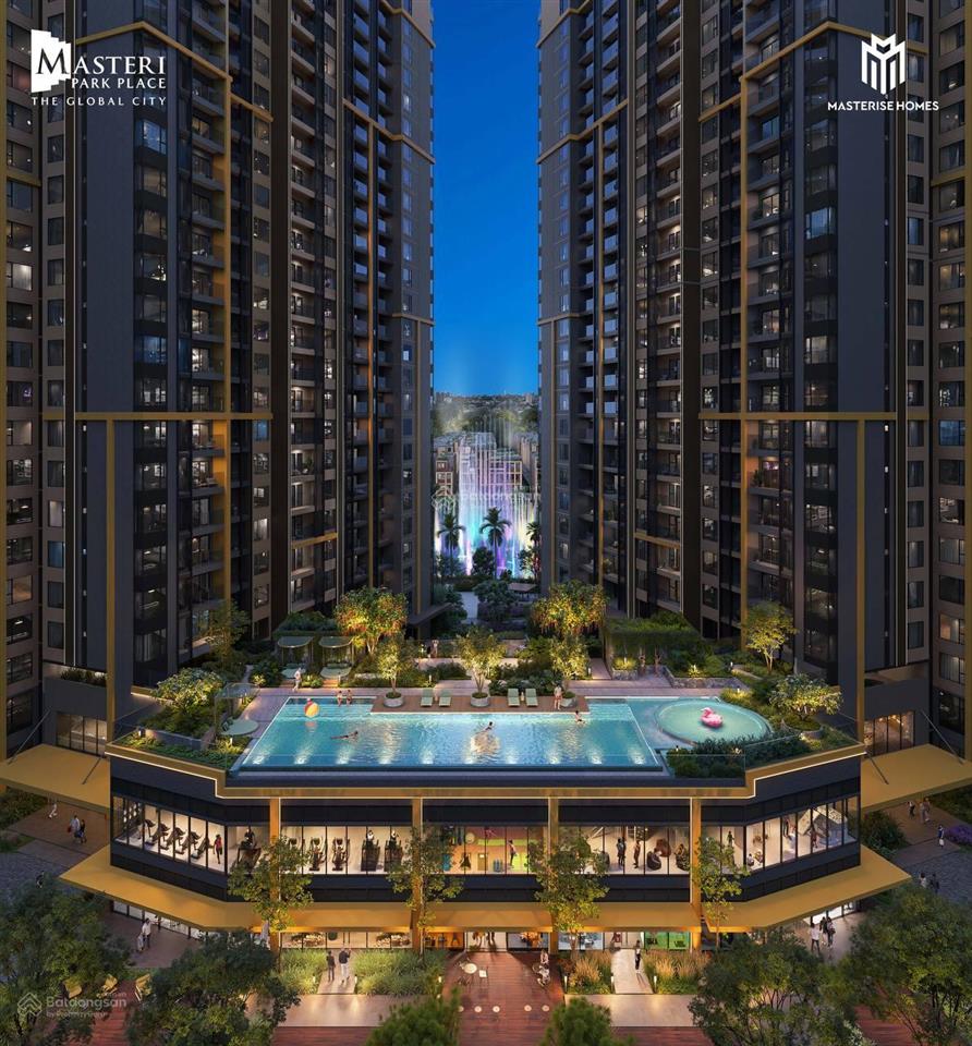 Bán gấp căn 1pn 54.8m2 masteri park place (ct5), view nội khu bơi, lỗ 500 triệu, 7 tỷ 050 all in