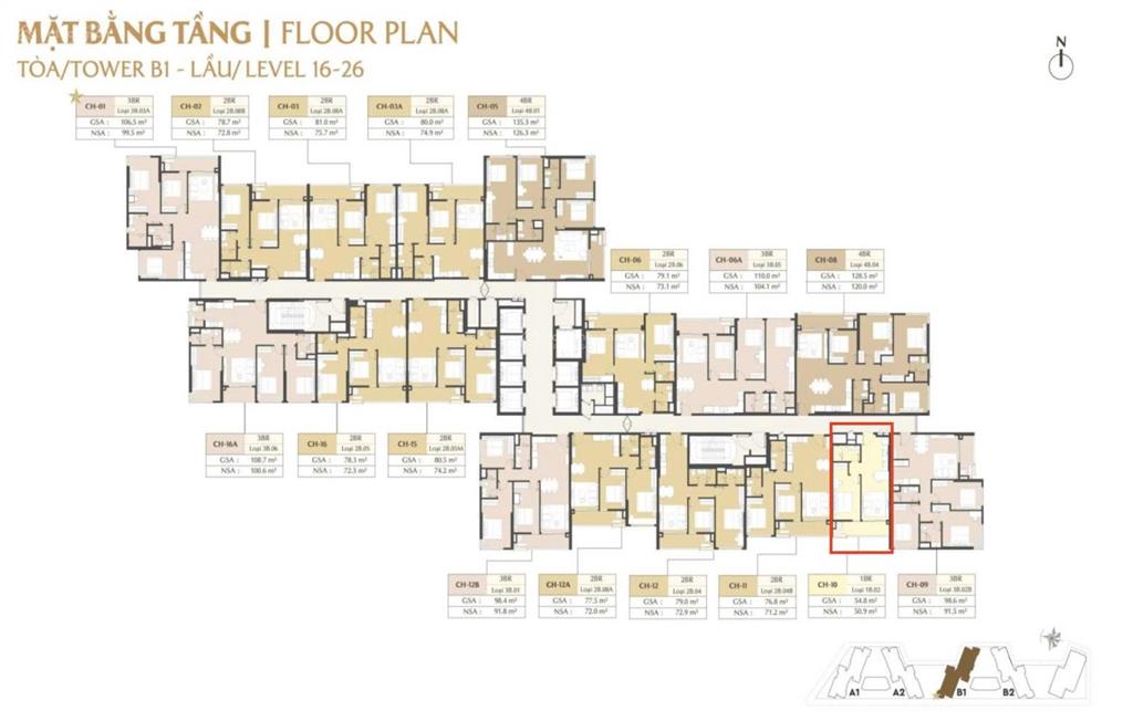 Bán gấp căn 1pn 54.8m2 masteri park place (ct5), view nội khu bơi, lỗ 500 triệu, 7 tỷ 050 all in
