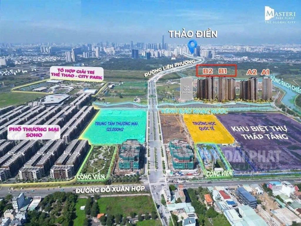 Bán gấp căn 1pn 54.8m2 masteri park place (ct5), view nội khu bơi, lỗ 500 triệu, 7 tỷ 050 all in