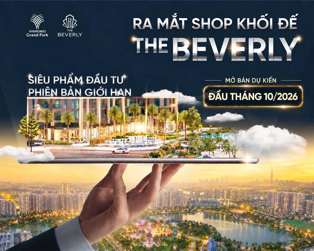 Bán shophouse vị trí đẹp tại the beverly  vinhomes grand park, 7,5 tỷ, 75m2 vốn ban đầu chỉ 30%